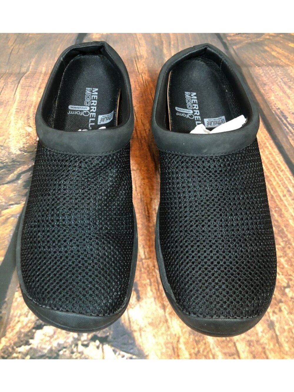 Merrell Womens 7 Encore Breeze Black Mesh Slip On Comfort Shoes